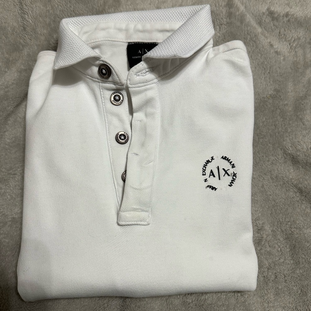 Armani Exchange boys long sleeve polo